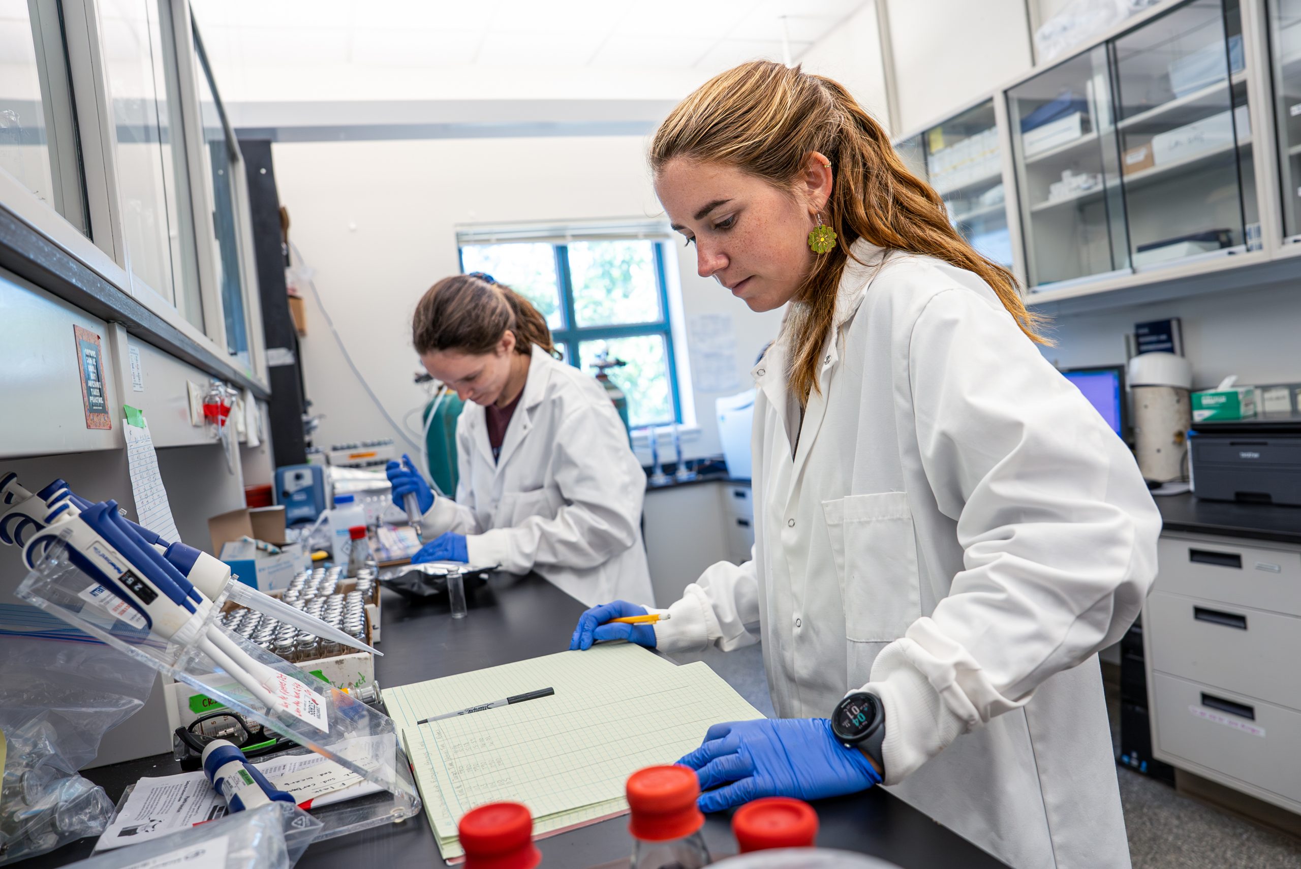 people working in a lab